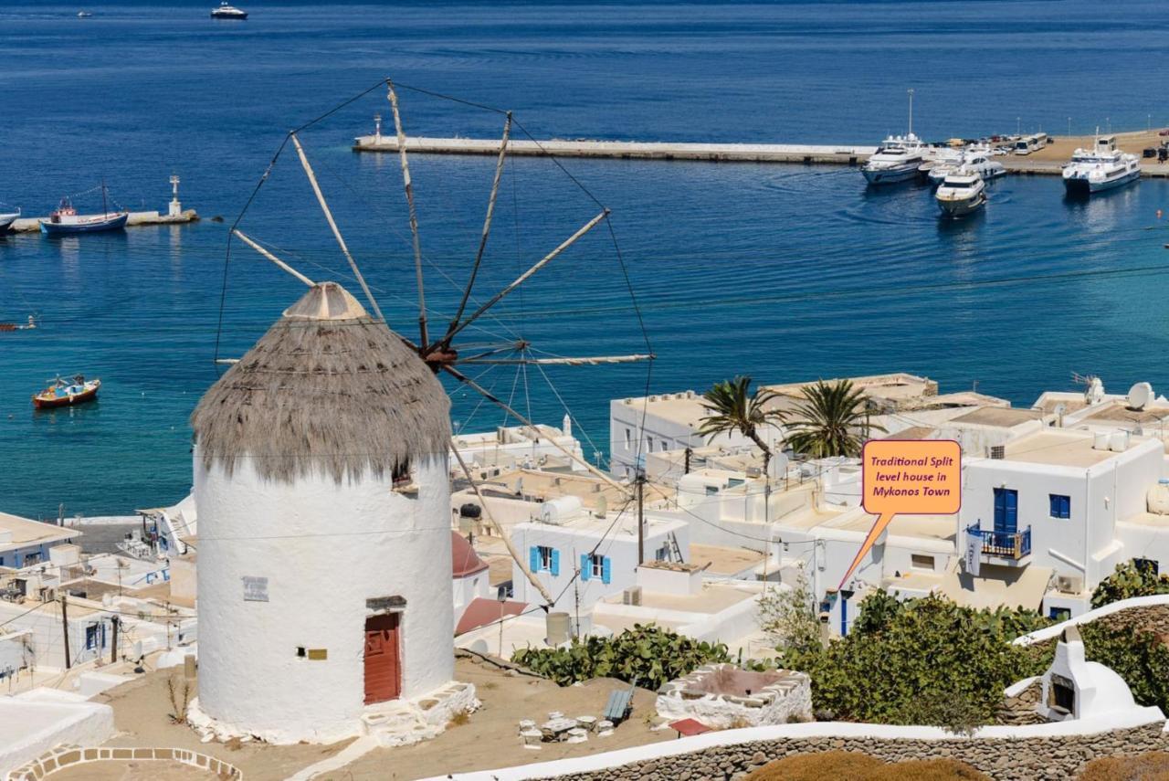 Traditional Split Level House In Mykonos Town Βίλα Εξωτερικό φωτογραφία